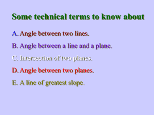 A. Angle between two lines