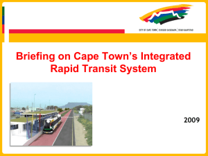 Project Summary - City of Cape Town