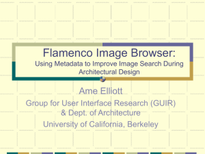Flamenco Image Browser: Using Metadata to