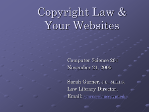 Copyrights and your website