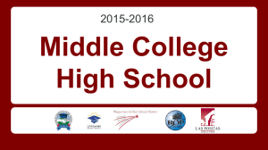 Middle College High School - Dublin Unified School District