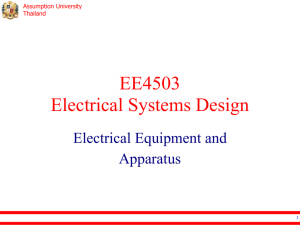 Electrical equipment and apparatus