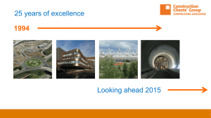 CCG – H&S Strategy Day 2015 - Construction Clients' Group