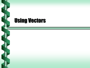 Using Vectors