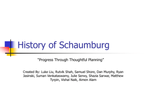 History of Schaumburg - Schaumburg High School