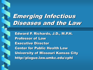 Emerging Infectious Diseases and the Law