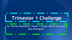 Trimester 1 Challenge