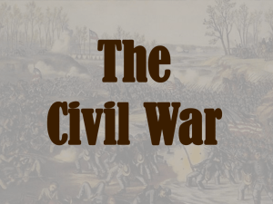 Events During the Civil War PPT