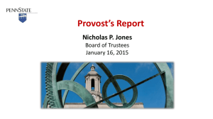 Faculty Composition Report Nicholas P. Jones Board of Trustees
