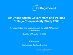 AP United States Government and Politics College