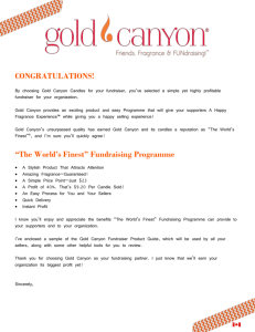 “The World's Finest” Fundraising Programme