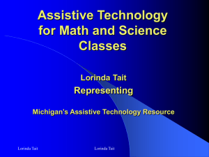 Assistive Technology for Science