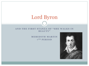 Lord Byron - lovelearners