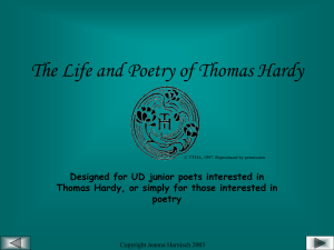 The Life and Poetry of Thomas Hardy