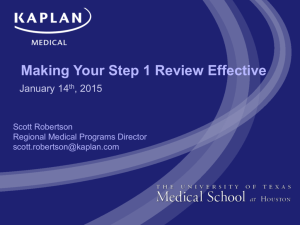 Making Your Step 1 Review Effective 2015 version