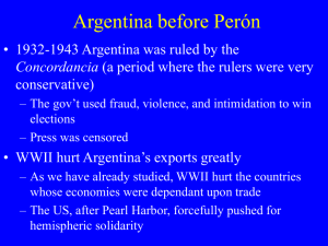 Argentina before Perón