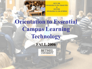 Orientation to Essential Campus Learning