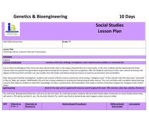 7th Social Studies Genetics and Bioengineering