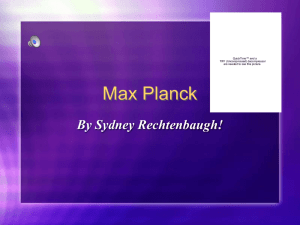 Max Planck - HawksPhysicalScienceWhitethree