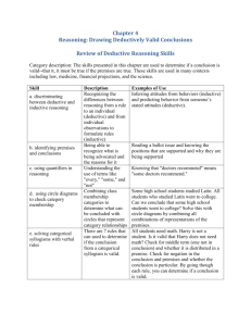 Review of Deductive Reasoning Skills