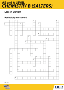 Periodicity crossword