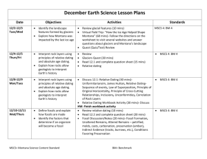 December Earth Science Lesson Plans Date Objectives Activities