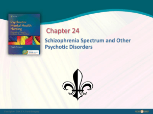 Schizophrenia - Distance Ed. Trainings