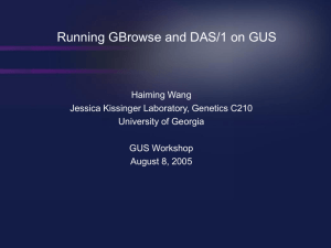 GBrowse_GUS2 - GUS: The Genomics Unified Schema