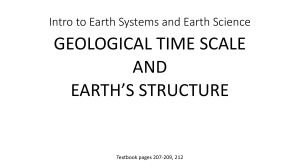 GEOLOGICAL TIME SCALE - Liberty Union High School District