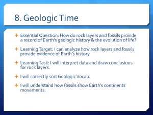 8. Review Law of Super and Geologic Webquest