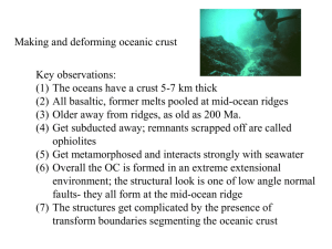 Ocean Floor Tectonics