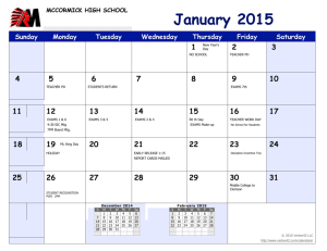 MHS Calendar January