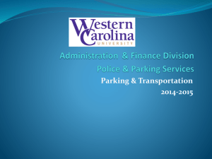 Administration & Finance Division Police & Parking Services