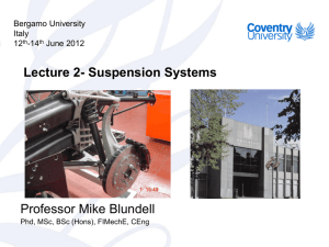 Bergamo Lecture 2 - Suspension Systems
