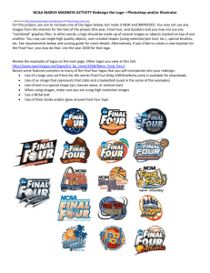 NCAA MARCH MADNESS ACTIVITY Redesign the Logo 2014