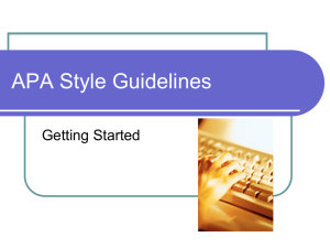 MLA Style Guidelines (5th Ed.)