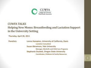 Helping New Moms: Breastfeeding and Lactation Support in the