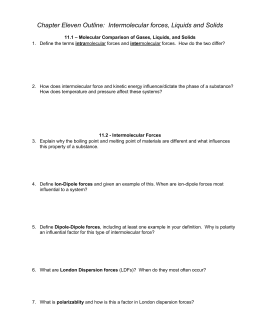 SORTING INTERMOLECULAR FORCES N2 CH4