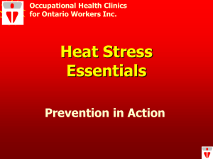 Heat stress