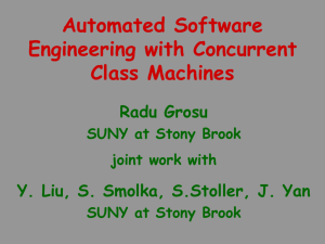 Automated Software Engineering Using - SUNY