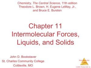 Chapter 11 Intermolecular Forces