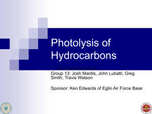 Photolysis of Hydrocarbons - FAMU