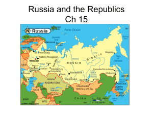 Russia and the Republics Ch 15