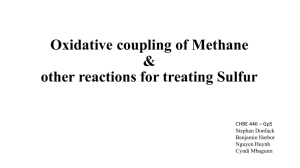 Oxidative coupling of methane