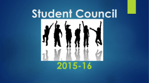 Student Council Launch assembly