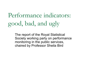 Performance indicators: good, bad, and ugly