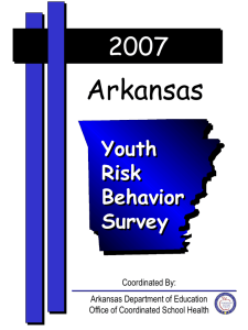 2007 Arkansas Youth Risk Behavior Survey Results