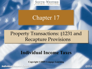 C17-1 Individual Income Taxes Individual Income Taxes