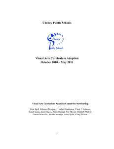 Visual Arts Adoption 2010-11