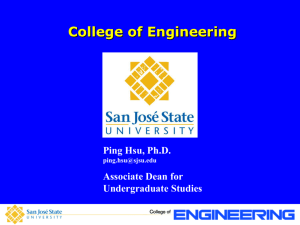 Lecture Presentation: SJSU Engineering